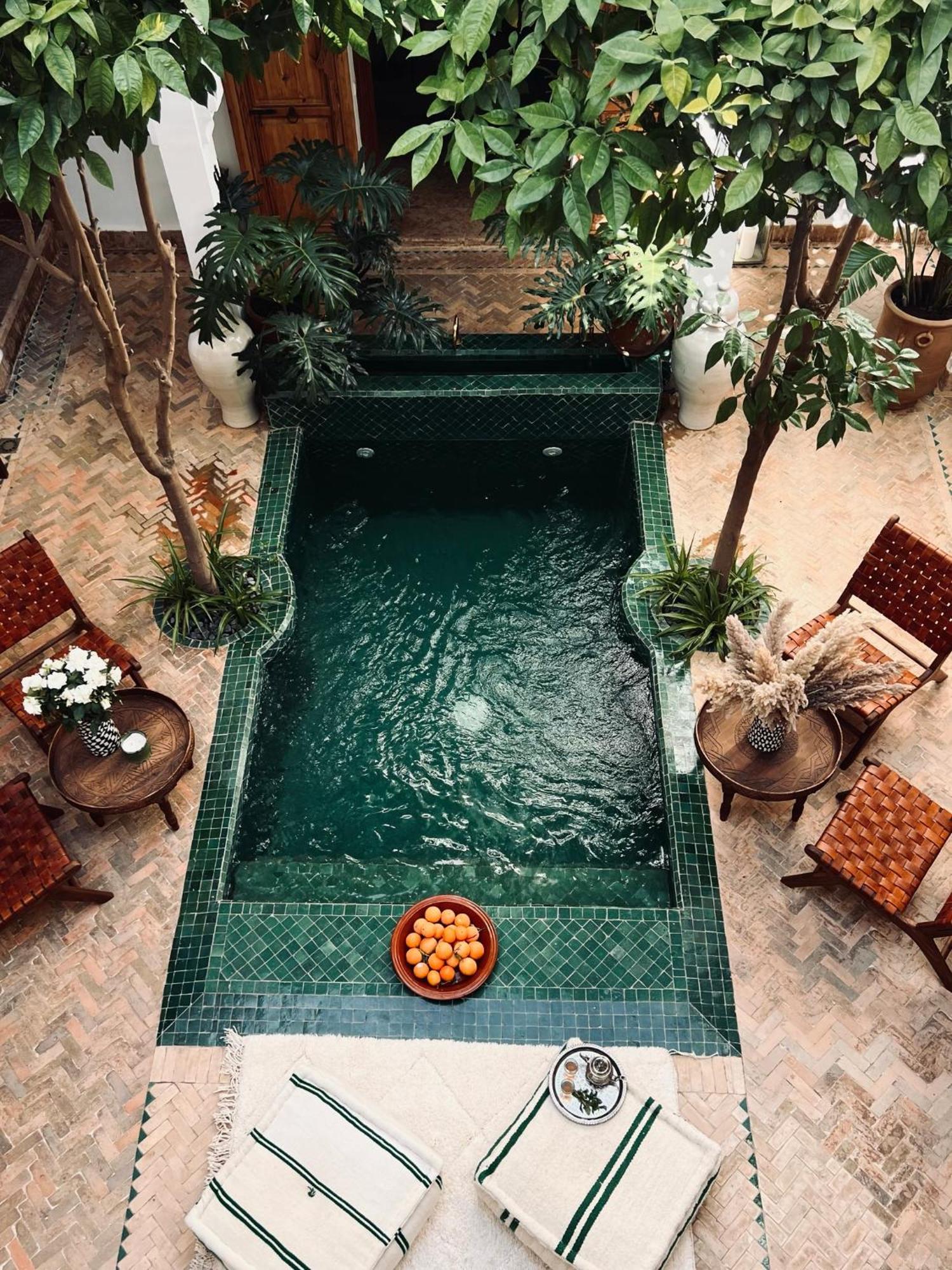 Riad Prive Sadaka Bassin Rooftop Marrakesh Esterno foto